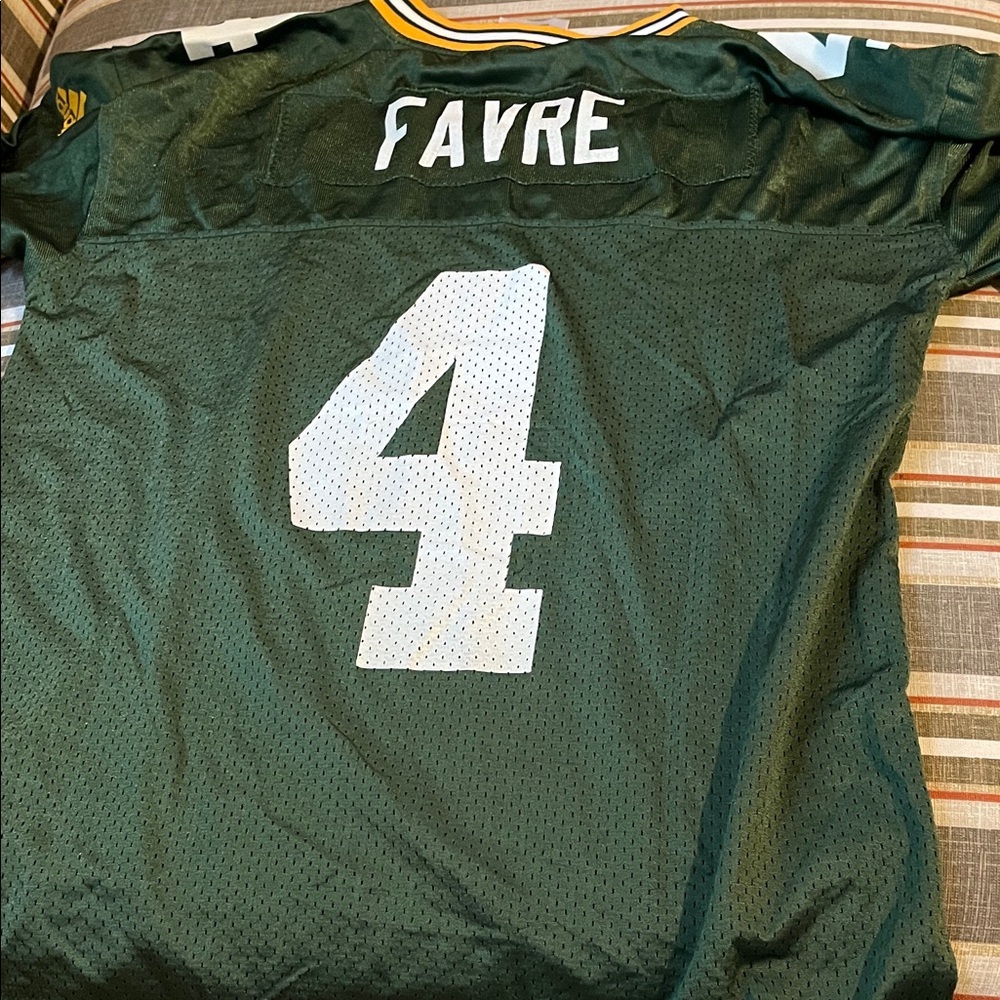 adidas Green and White Football Jersey